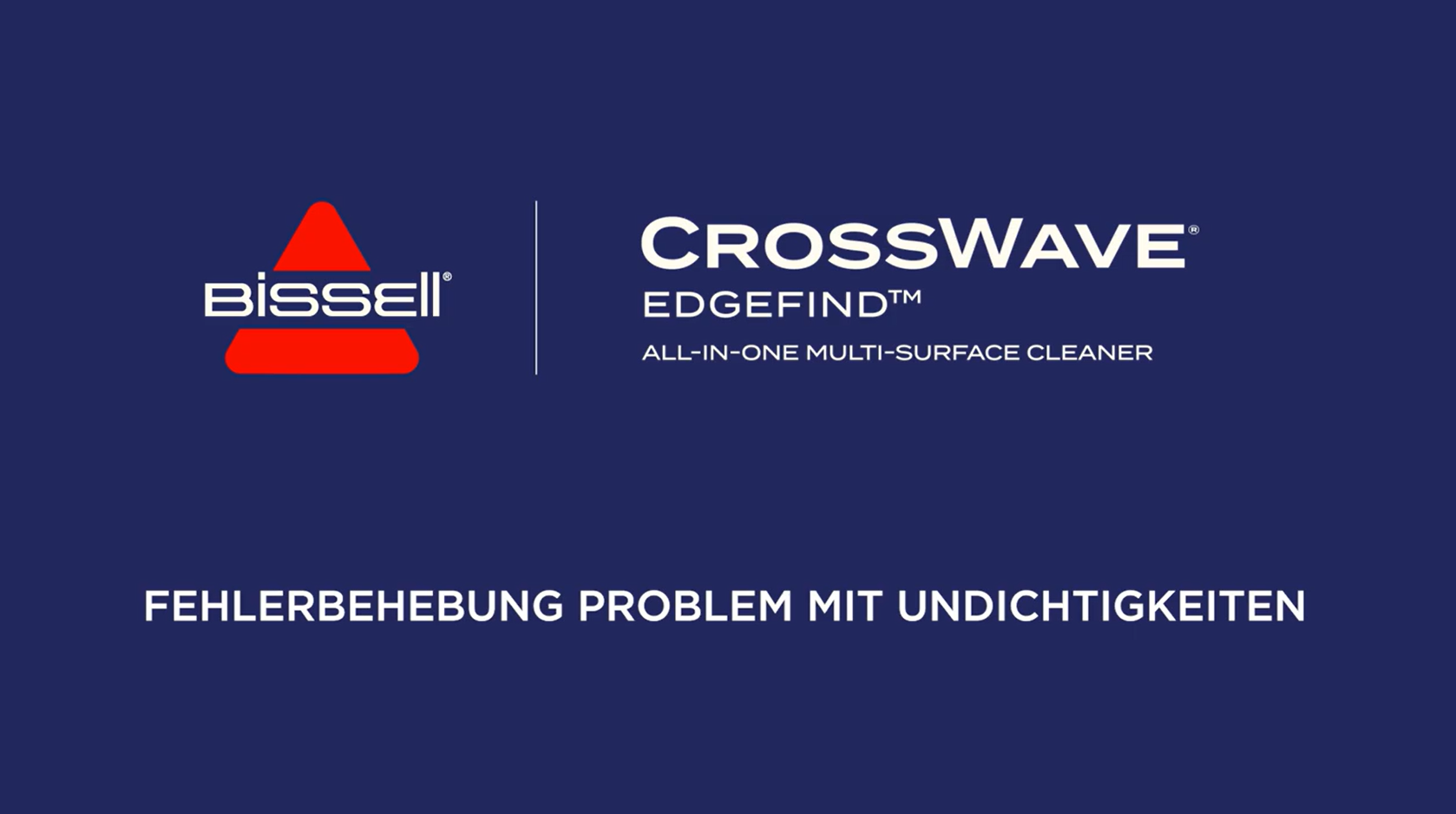 Fehlerbehebung Probleme mit Undichtigkeiten
